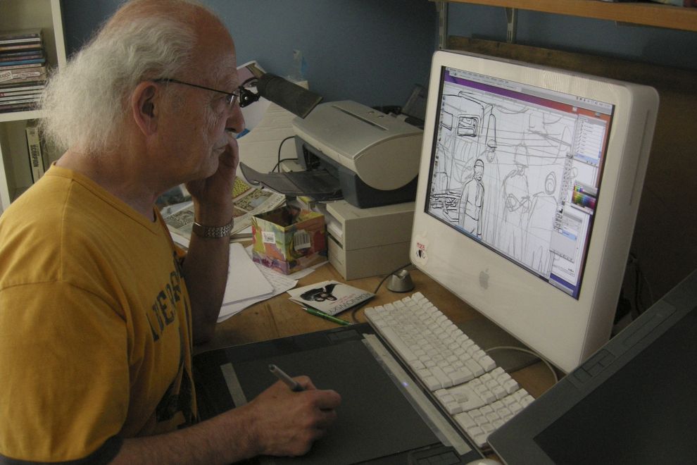 Mœbius in seiner Werkstatt