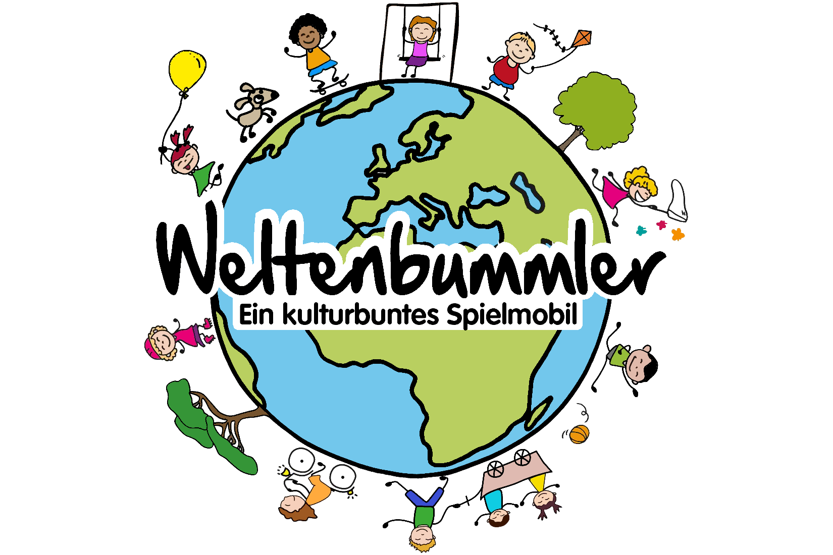 Weltenbummler – Ein kulturbunte Spielmobil Logo Weltenbummler