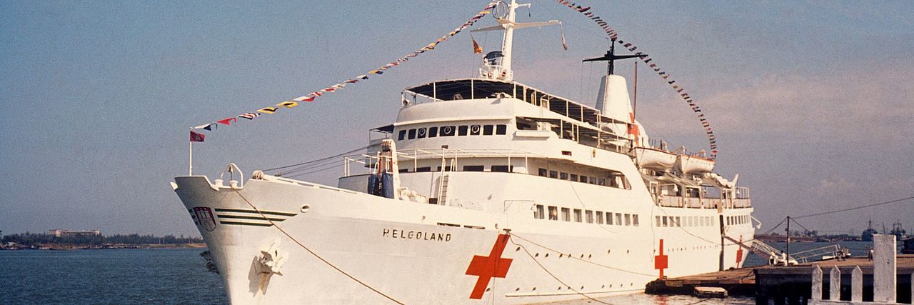 Hospitalschiffes Helgoland während des Vietnamkrieges