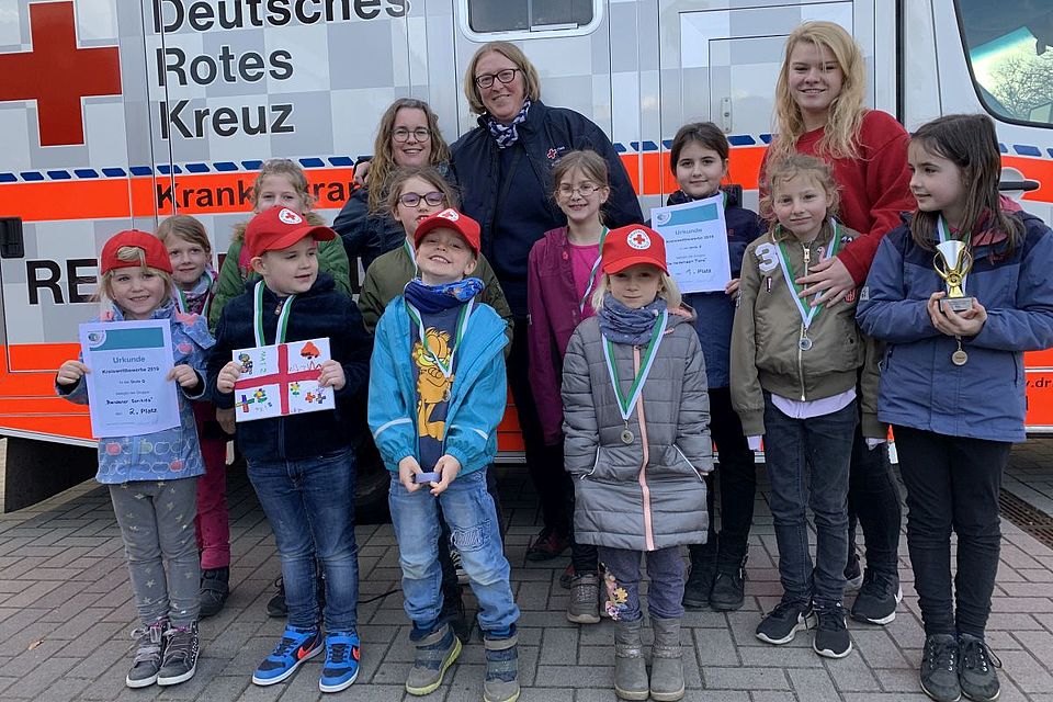 Jugendrotkreuz Kreiswettberwerb 2019 in Oyten.